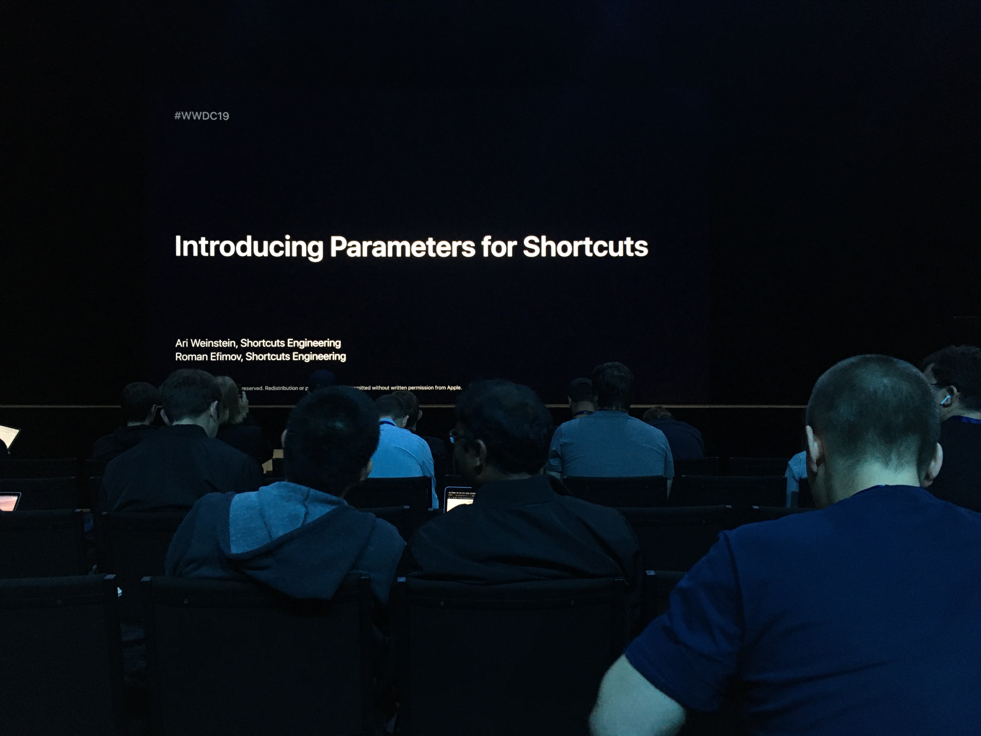 WWDC Session called Introducing Parameters for Shortcuts